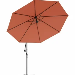 MAISON EXCLUSIVE - Parasol de jardin en porte-à-faux et poteau en aluminium