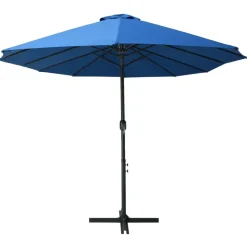 MAISON EXCLUSIVE - Parasol d'extérieur et poteau en aluminium 460x270 cm bleu