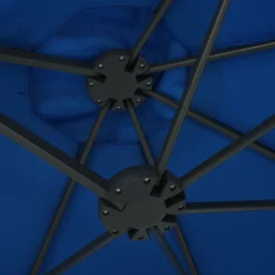 MAISON EXCLUSIVE - Parasol d'extérieur et poteau en aluminium 460x270 cm bleu