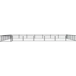 MAISON EXCLUSIVE - Parc pour chien 28panneaux noir 100x50cm acier enduit de poudre