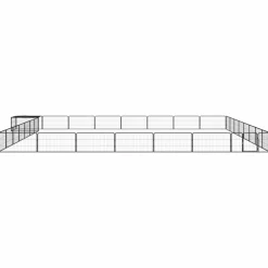 MAISON EXCLUSIVE - Parc pour chien 32panneaux noir 100x50cm acier enduit de poudre