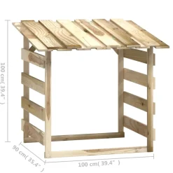 MAISON EXCLUSIVE - Pergola avec toit 100x90x100 cm bois de pin imprégné