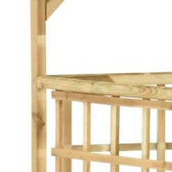 MAISON EXCLUSIVE - Pergola de jardin pour poubelles doubles bois de pin imprégné