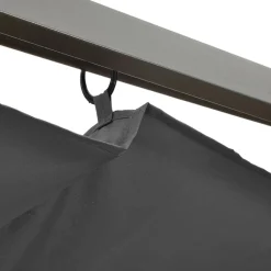 MAISON EXCLUSIVE - Pergola avec toit rétractable anthracite 3x3 m acier 180 g/m²