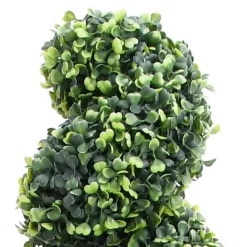 MAISON EXCLUSIVE - Plante de buis artificiel en spirale avec pot vert 100 cm