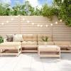 MAISON EXCLUSIVE - Salon de jardin 6 pcs bois de pin massif