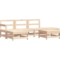 MAISON EXCLUSIVE - Salon de jardin 6 pcs bois de pin massif
