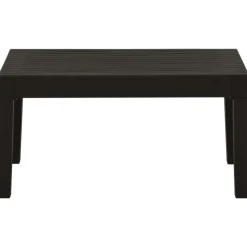MAISON EXCLUSIVE - Salon de jardin 3 pcs avec coussins plastique gris