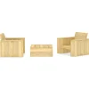 MAISON EXCLUSIVE - Salon de jardin 3 pcs bois de pin imprégné