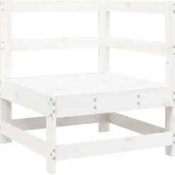 MAISON EXCLUSIVE - Salon de jardin 6 pcs blanc bois de pin massif