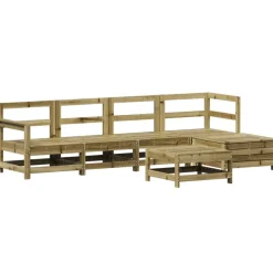 MAISON EXCLUSIVE - Salon de jardin 6 pcs bois de pin imprégné