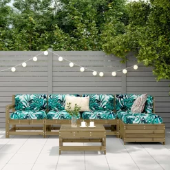 MAISON EXCLUSIVE - Salon de jardin 6 pcs bois de pin imprégné