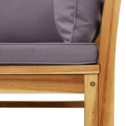 MAISON EXCLUSIVE - Salon de jardin avec coussins 5 pcs bois d'acacia solide