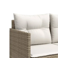 MAISON EXCLUSIVE - Salon de jardin avec coussins 5 pcs beige résine tressée