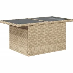 MAISON EXCLUSIVE - Salon de jardin avec coussins 5 pcs beige résine tressée