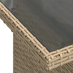 MAISON EXCLUSIVE - Salon de jardin avec coussins 5 pcs beige résine tressée