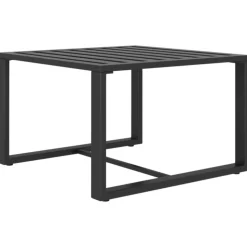 MAISON EXCLUSIVE - Salon de jardin 8 pcs avec coussins aluminium anthracite