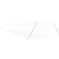 MAISON EXCLUSIVE - Serre avec cadre en acier blanc 60 m² 20x3x2 m