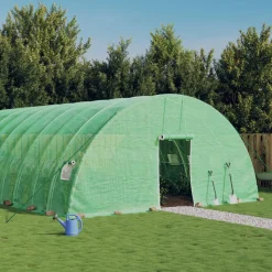 MAISON EXCLUSIVE - Serre avec cadre en acier vert 60 m² 10x6x2,85 m