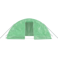 MAISON EXCLUSIVE - Serre avec cadre en acier vert 10 m² 5x2x2,3 m