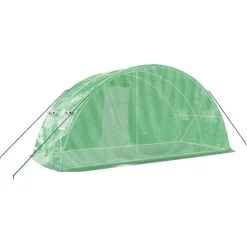MAISON EXCLUSIVE - Serre avec cadre en acier vert 10 m² 5x2x2,3 m