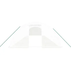MAISON EXCLUSIVE - Serre avec cadre en acier blanc 48 m² 12x4x2 m