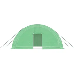MAISON EXCLUSIVE - Serre avec cadre en acier vert 12 m² 6x2x2,85 m