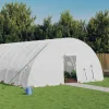 MAISON EXCLUSIVE - Serre avec cadre en acier blanc 96 m² 16x6x2,85 m
