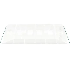 MAISON EXCLUSIVE - Serre avec cadre en acier blanc 24 m² 6x4x2 m
