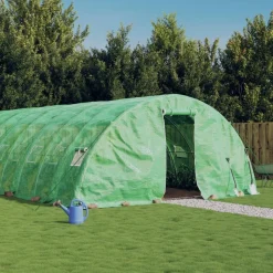 MAISON EXCLUSIVE - Serre avec cadre en acier vert 100 m² 20x5x2,3 m