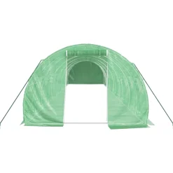 MAISON EXCLUSIVE - Serre avec cadre en acier vert 36 m² 12x3x2 m