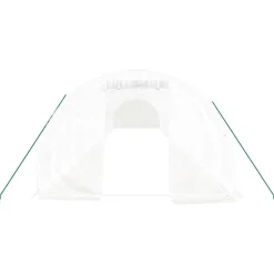 MAISON EXCLUSIVE - Serre avec cadre en acier blanc 48 m² 16x3x2 m