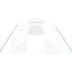 MAISON EXCLUSIVE - Serre avec cadre en acier blanc 36 m² 12x3x2 m