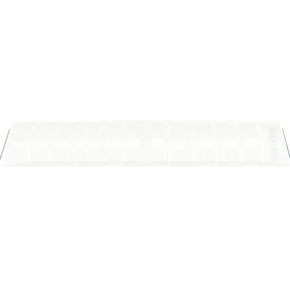 MAISON EXCLUSIVE - Serre avec cadre en acier blanc 36 m² 12x3x2 m
