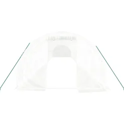 MAISON EXCLUSIVE - Serre avec cadre en acier blanc 54 m² 18x3x2 m