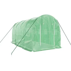MAISON EXCLUSIVE - Serre avec cadre en acier vert 8 m² 4x2x2 m