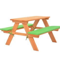 MAISON EXCLUSIVE - Table de pique-nique pour enfants avec bancs 89x79x50 cm sapin