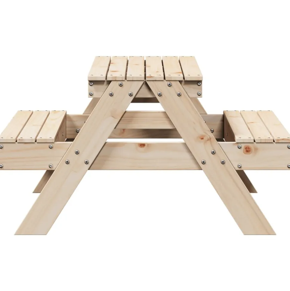 MAISON EXCLUSIVE - Table de pique-nique pour enfants 88x97x52cm bois massif de pin