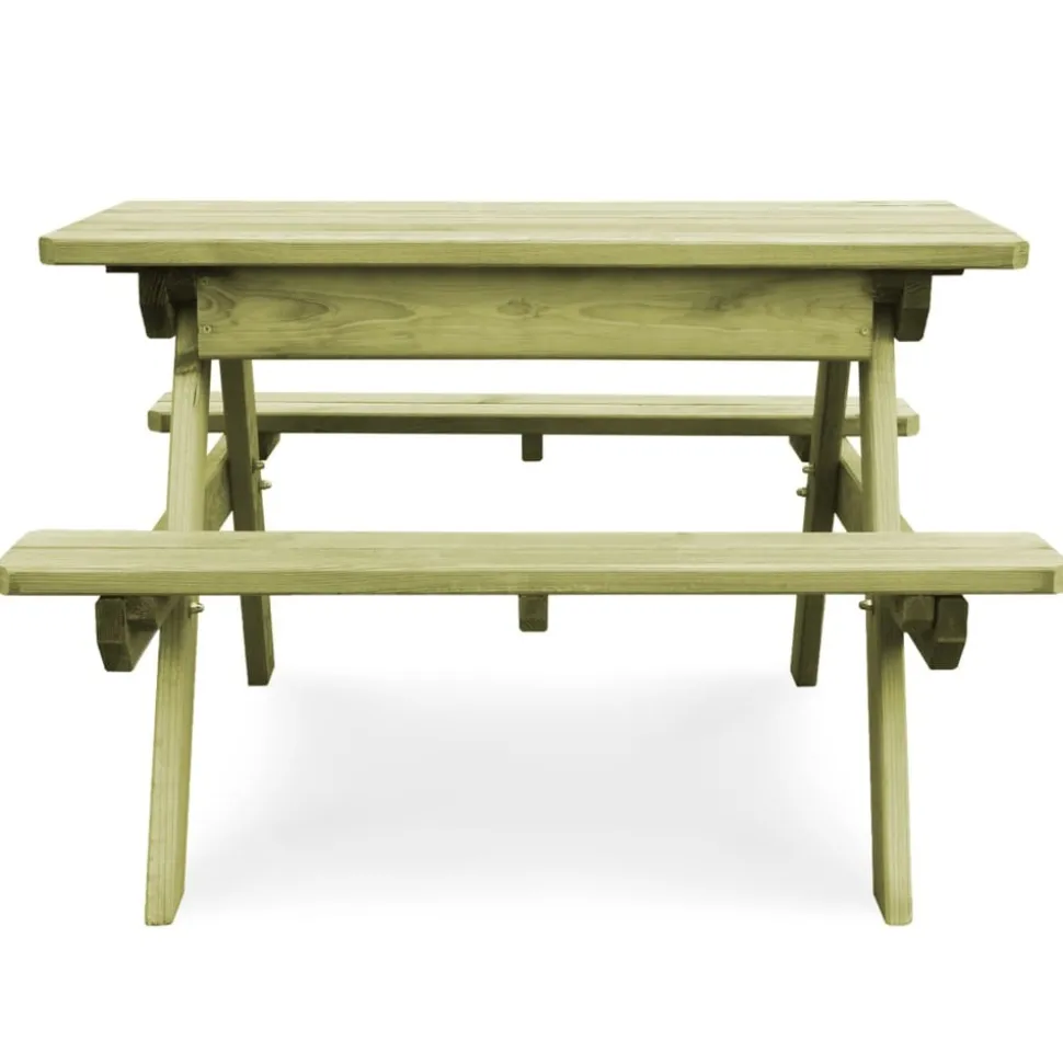 MAISON EXCLUSIVE - Table de pique-nique pour enfants avec bancs pinède imprégnée