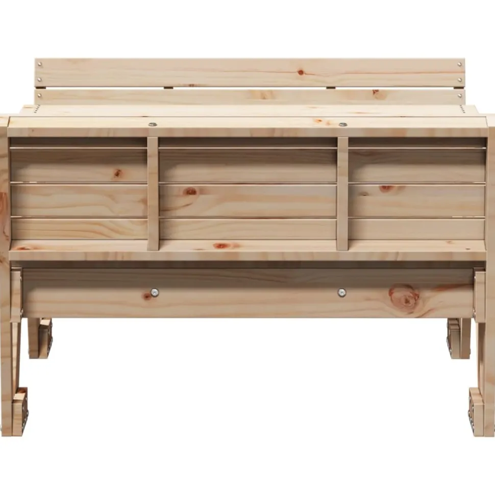 MAISON EXCLUSIVE - Table de pique-nique pour enfants 88x122x58 cm bois massif pin