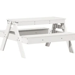 MAISON EXCLUSIVE - Table de pique-nique pour enfants blanc bois massif de pin
