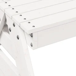 MAISON EXCLUSIVE - Table de pique-nique pour enfants blanc bois massif de pin