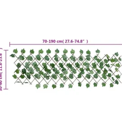 MAISON EXCLUSIVE - Treillis de feuille de vigne artificiel extensible 190x60 cm
