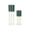 MAURO FERRETTI - Set de 2 cache-pots en métal coloré grent