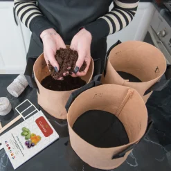 MES COURSES EN VRAC - Cultivea kit sacs de culture prêt à pousser - concombre, tomate, poivron
