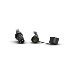 MIIDEX - Guirlande guinguette 10 culots b22 10m extérieur connectable câble plat noir miidex