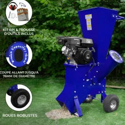 MONSTERSHOP - Déchiqueteuse de bois 7cv