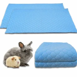 NEO SOLVO - Lot de 2 - tapis qui remplace la litière pour cochon d'inde et lapin - absorbant, imperméable, passe en machine 60 x 50 cm