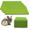 NEO SOLVO - Lot de 4 - tapis qui remplace la litière pour cochon d'inde et lapin - absorbant, imperméable, passe en machine 105 x 70 cm