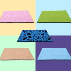 NEO SOLVO - Lot de 4 - tapis qui remplace la litière pour cochon d'inde et lapin - absorbant, imperméable, passe en machine 105 x 70 cm